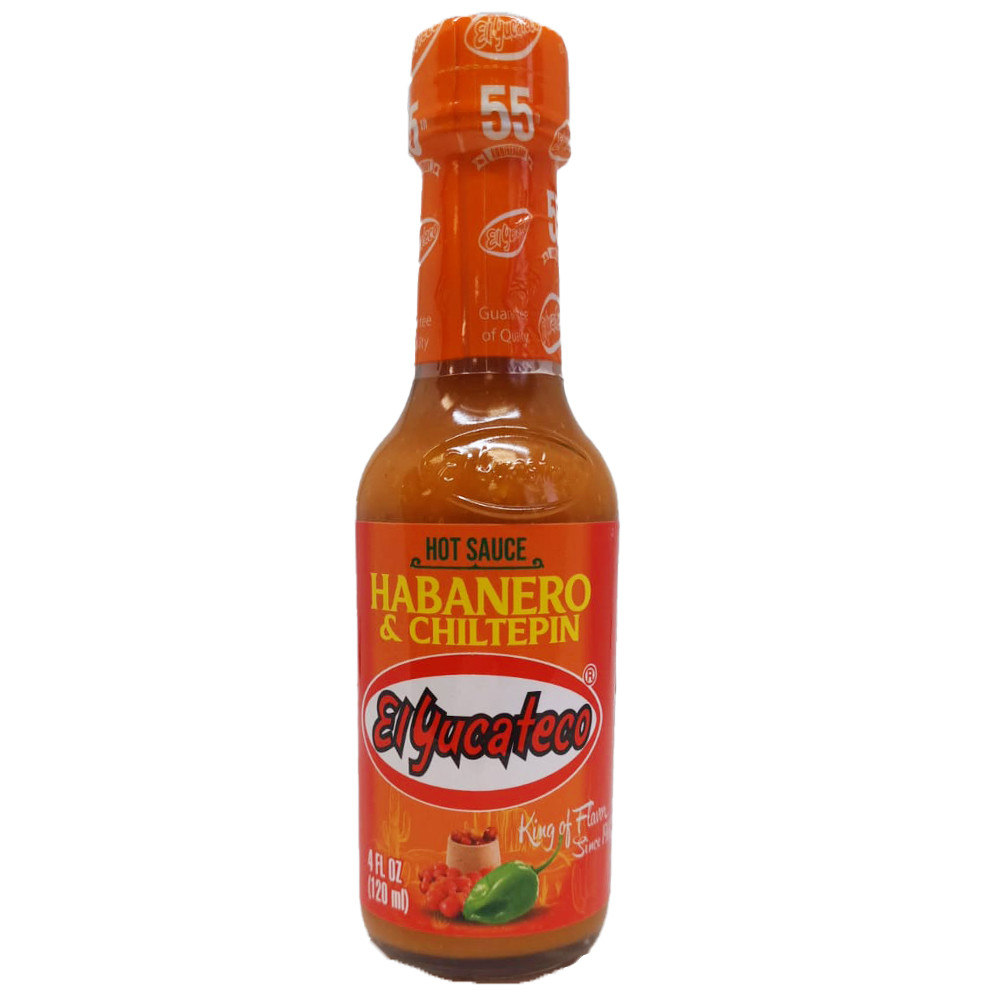 El Yucateco Habanero & Chiltepin 120ml Mexican Hot Sauce Habanero